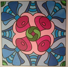 Colored by Vicky Borrow - from More Pizzazz (For Crayons And Wide Tipped Markers)