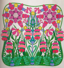 Colored by Alison Ferries - from Wow (Angie's Extreme Coloring Books Volume 1)