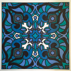 Colored by Amy Wilson-Fontenot - from Bling (For Crayons And Wide Tipped Markers)