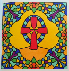 Colored by Angela Stainsby - from Faith (For Crayons And Wide Tipped Markers)