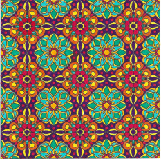 Colored by Annette DeJong - from Flowers (Angie's Patterns Volume 8)