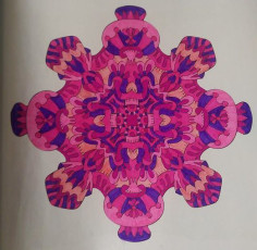 Colored by Caz Brutton - from Wow (Angie's Extreme Coloring Books Volume 1)