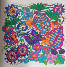 Colored by Caz Brutton - from Wow (Angie's Extreme Coloring Books Volume 1)