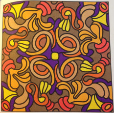Colored by Danielle Lemos - from Quirky (For Crayons And Wide Tipped Markers)