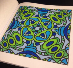 Colored by Danielle Lemos - from Quirky (For Crayons And Wide Tipped Markers)