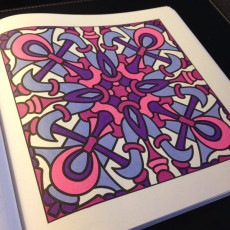 Colored by Danielle Lemos - from Quirky (For Crayons And Wide Tipped Markers)