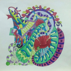 Colored by Deborah Powell - from Cool (Angie's Extreme Coloring Books Volume 2)