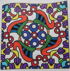 Colored by Heather Richardson - from Nifty (For Crayons And Wide Tipped Markers)
