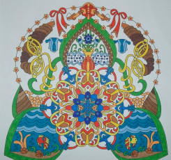 Colored by Jennie Dorsett - from Wow (Angie's Extreme Coloring Books Volume 1)