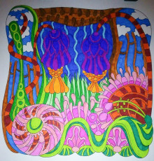 Colored by Kate Bodey - from Wow (Angie's Extreme Coloring Books Volume 1)