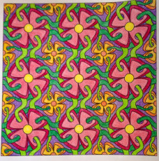 Colored by Maran O'Meara - from Whimsy (Angie's Patterns Volume 2)