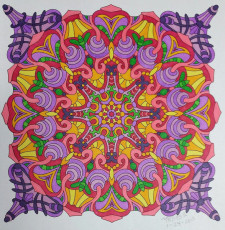 Colored by Melissa Adamek-Dean - from Cool (Angie's Extreme Coloring Books Volume 2)