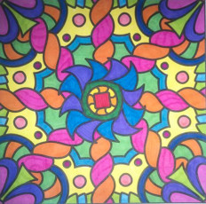 Colored by Mia Marie - from More Doodles (For Crayons And Wide Tipped Markers)