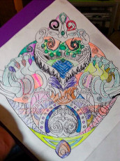 Colored by Payton Bosch - from Wow (Angie's Extreme Coloring Books Volume 1)