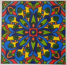 Colored by Robin Turner - from Quirky (For Crayons And Wide Tipped Markers)