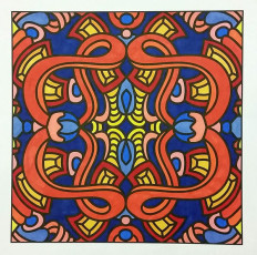 Colored by Robin Turner - from Quirky (For Crayons And Wide Tipped Markers)