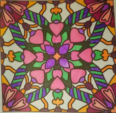 Colored by Sabrina Williams - from More Flowers (For Crayons And Wide Tipped Markers)