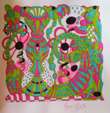 Colored by Shari Erickson - from Wow (Angie's Extreme Coloring Books Volume 1)