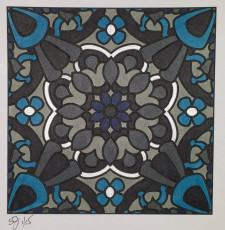 Colored by Shyla Jannusch - from More Flowers (For Crayons And Wide Tipped Markers)