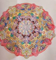 Colored by Simon Redhead - from Wow (Angie's Extreme Coloring Books Volume 1)