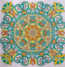 Colored by Alison Ferries - from Cool (Angie's Extreme Coloring Books Volume 2)