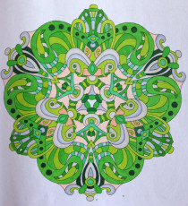 Colored by Alison Ferries - from Cool (Angie's Extreme Coloring Books Volume 2)