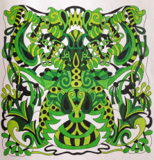 Colored by Alison Ferries - from Cool (Angie's Extreme Coloring Books Volume 2)