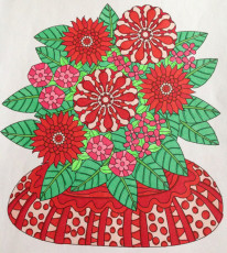 Colored by Alison Ferries - from Wow (Angie's Extreme Coloring Books Volume 1)