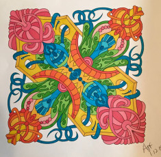 Colored by Amy Wilson-Fontenot - from Cool (Angie's Extreme Coloring Books Volume 2)