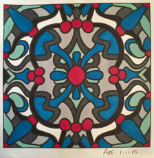 Colored by Amy Wilson-Fontenot - from Doodles (For Crayons And Wide Tipped Markers)