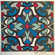 Colored by Amy Wilson-Fontenot - from More Doodles (For Crayons And Wide Tipped Markers)