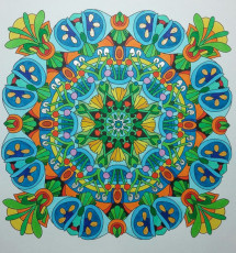 Colored by Angie Brand - from Cool (Angie's Extreme Coloring Books Volume 2)