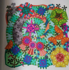 Colored by Caz Brutton - from Wow (Angie's Extreme Coloring Books Volume 1)