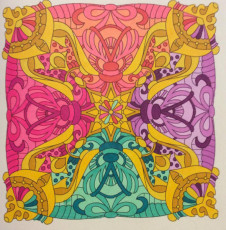 Colored by Cozette Morstein - from Cool (Angie's Extreme Coloring Books Volume 2)