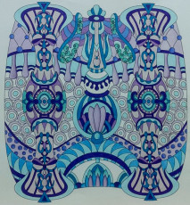 Colored by Deborah Powell - from Wow (Angie's Extreme Coloring Books Volume 1)