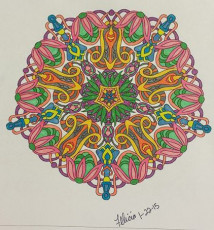Colored by Felicia Brandon - from Wow (Angie's Extreme Coloring Books Volume 1)