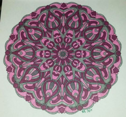 Colored by Kelley Branham - from Cool (Angie's Extreme Coloring Books Volume 2)