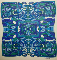 Colored by Kelley Branham - from Cool (Angie's Extreme Coloring Books Volume 2)