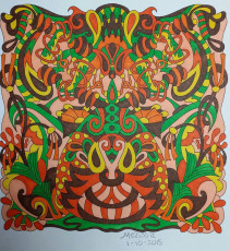 Colored by Melissa Adamek-Dean - from Cool (Angie's Extreme Coloring Books Volume 2)