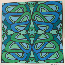 Colored by Nancy Posey - from Nifty (For Crayons And Wide Tipped Markers)