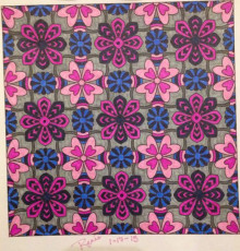 Colored by Renee Maas - from Flowers (Angie's Patterns Volume 8)