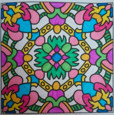 Colored by Sabrina Williams - from More Doodles (For Crayons And Wide Tipped Markers)