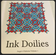 Colored by Stephanie Sullins - from Ink Doilies (Angie's Patterns Volume 1)