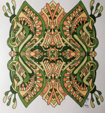Colored by Teresa Bobbitt - from Wow (Angie's Extreme Coloring Books Volume 1)