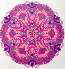 Colored by Alison Ferries - from Cool (Angie's Extreme Coloring Books Volume 2)
