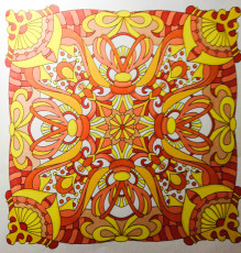 Colored by Alison Ferries - from Cool (Angie's Extreme Coloring Books Volume 2)