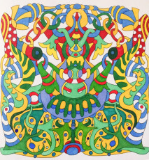 Colored by Alison Ferries - from Cool (Angie's Extreme Coloring Books Volume 2)