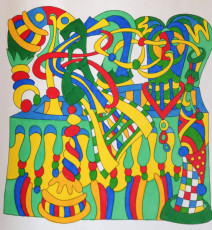 Colored by Alison Ferries - from Cool (Angie's Extreme Coloring Books Volume 2)
