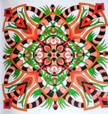 Colored by Alison Ferries - from Cool (Angie's Extreme Coloring Books Volume 2)