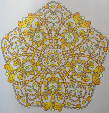 Colored by Alison Ferries - from Wow (Angie's Extreme Coloring Books Volume 1)